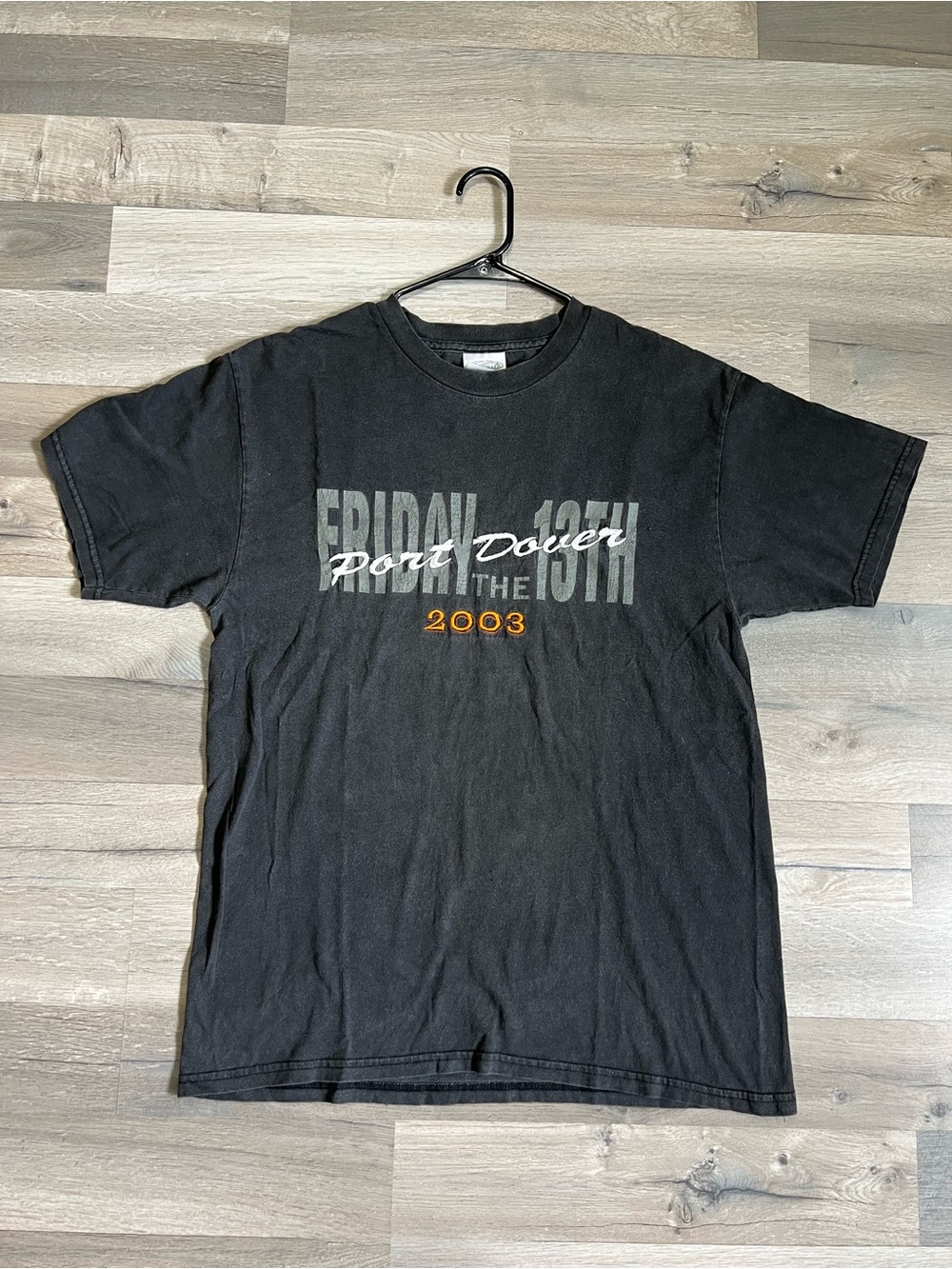 VTG 2003 Port Dover Ontario Friday the 13th Motorcycle Rally T-Shirt Large Blank